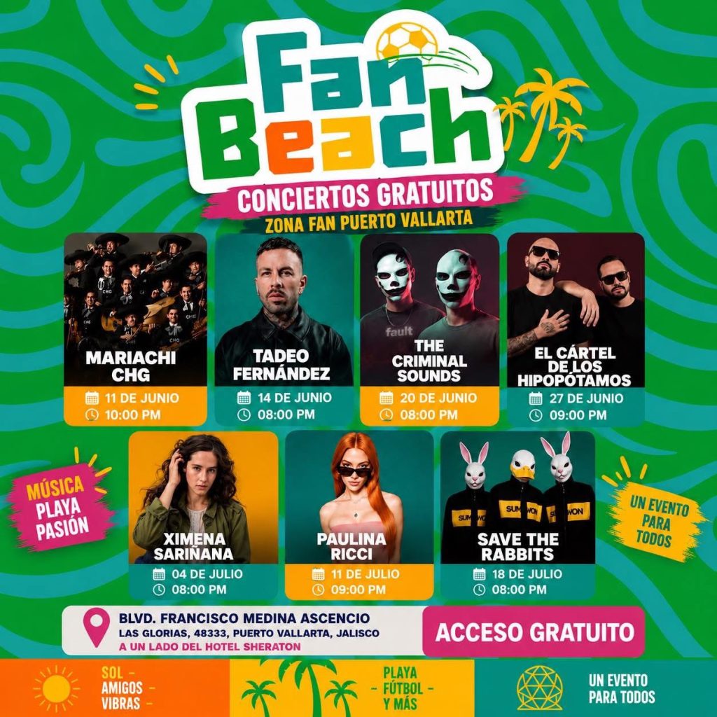 Cartelera Fan Fest Puerto Vallarta